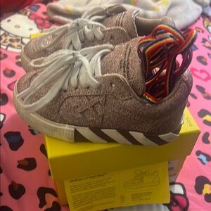 Kids Glitter Sneakers with Rainbow Laces